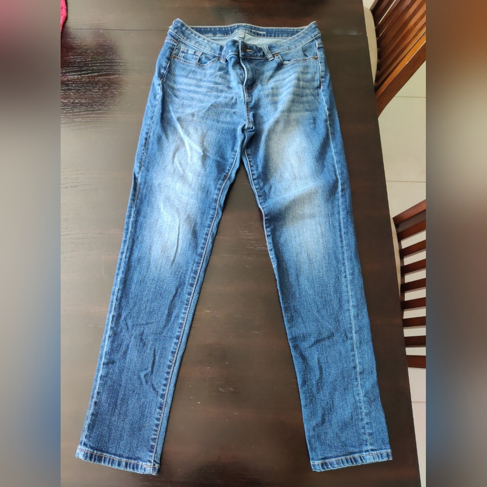 New York & Company Slim Boyfriend Blue Jeans - Size 6